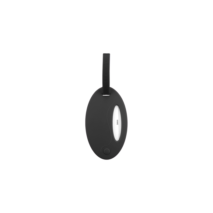 Oval Swivel Identification Tag – Black